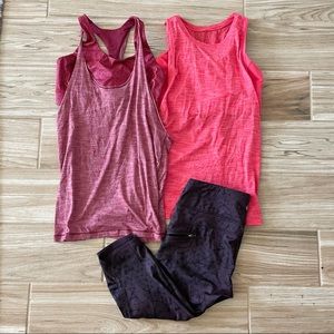Lululemon Bundle | Size 8 | 2 tops & 1 Cropped Leggings